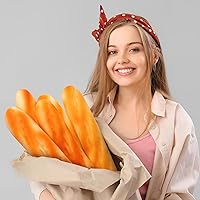 Vista 5 de Gresorth 11 pulgadas PU Material Fake Cake Artificial Francés Largo Pan Decoración Modelo Cocina Juguetes Prop - 2pcs