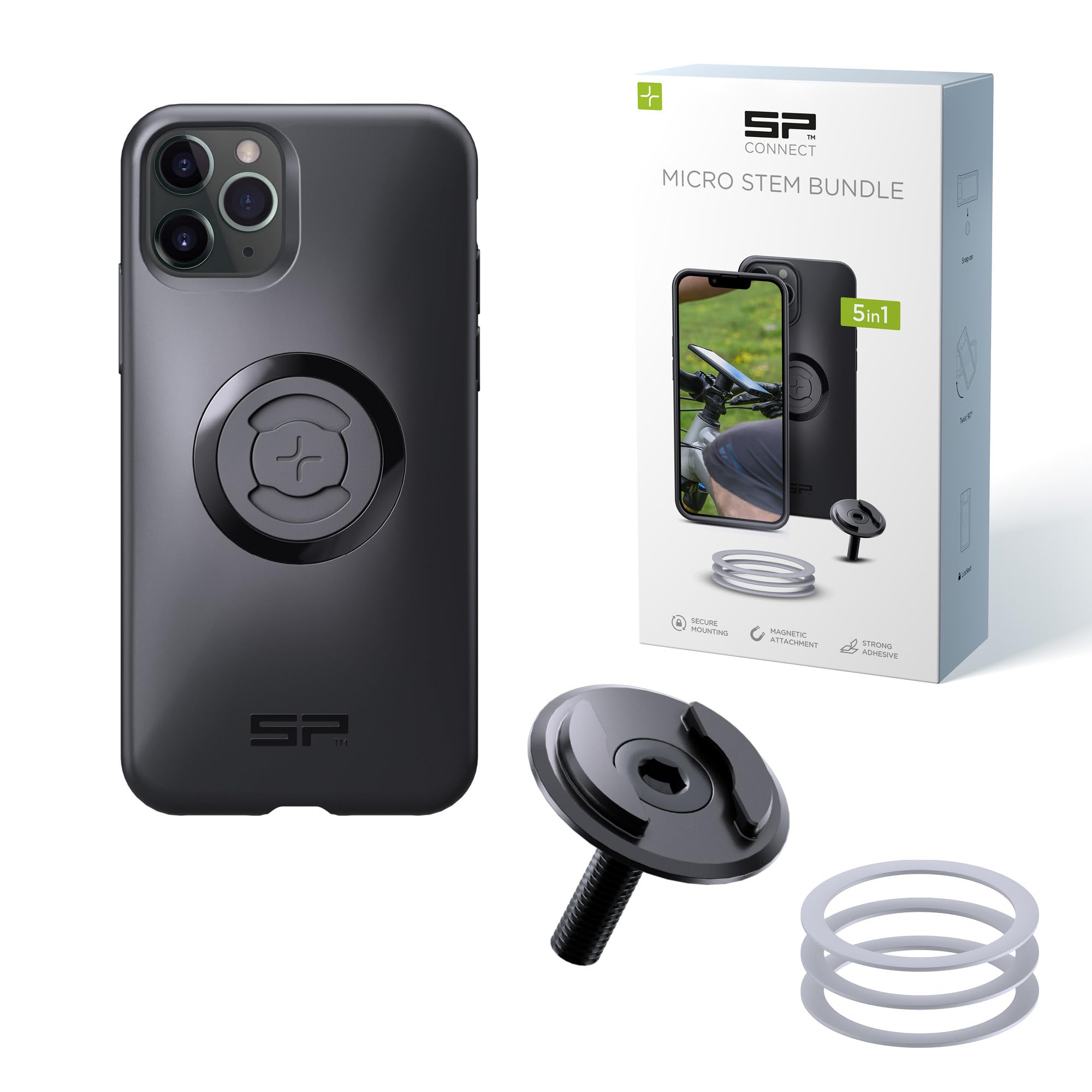 fahrrad handyhalterung iphone xs SP CONNECT Micro Stem Bundle | SPC+ | für 11 Pro/XS/X Handy Halterung für den fahrradlenker | Smartphone Halterung Volts:36V Küchenhandschuhe Race German