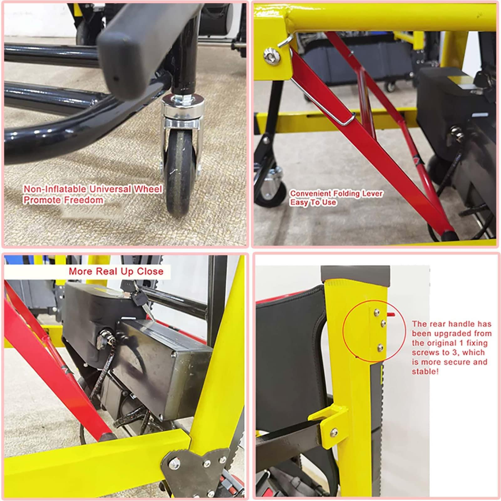 Saliscale Elettrico Cingolato (Carico 160 Kg) - Pannello Di Controllo Intelligente + Telaio In Lega Di Alluminio, Anziani/Disabili - Sedia A Rotelle Elettrica Per Salire Le Scale