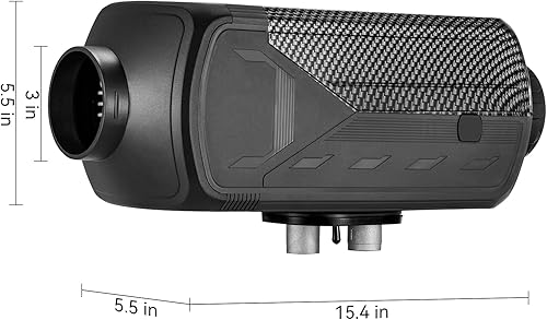 Miniatura 9 de ChuBu Calentador diésel 2KW5KW8KW 12V-24V Calentador de aire diesel portátil con silenciador, control remoto, monitor LCD, descongelación de