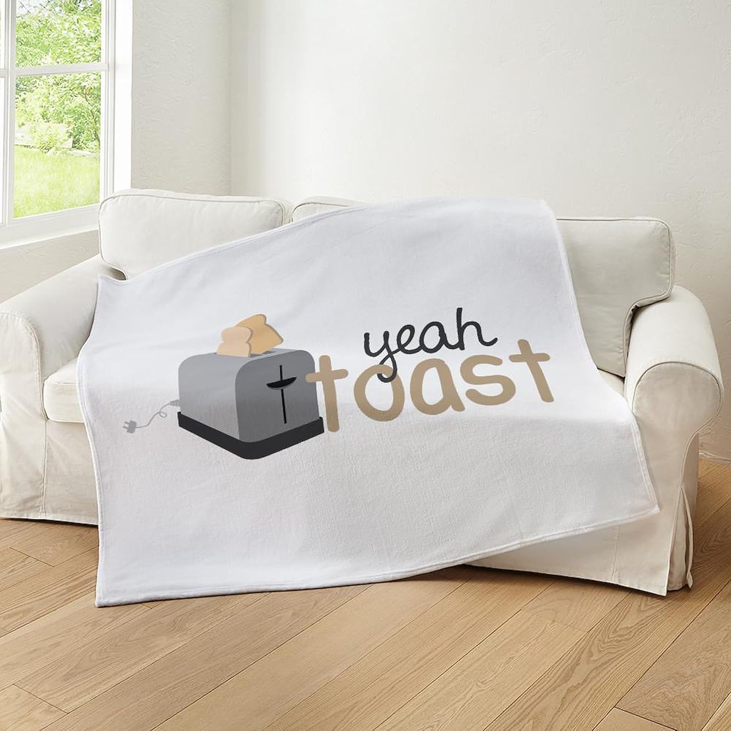 CafePress Yeah Toast Throw Blanket Super Soft Fleece Plush Throw Blanket, 60"x50"