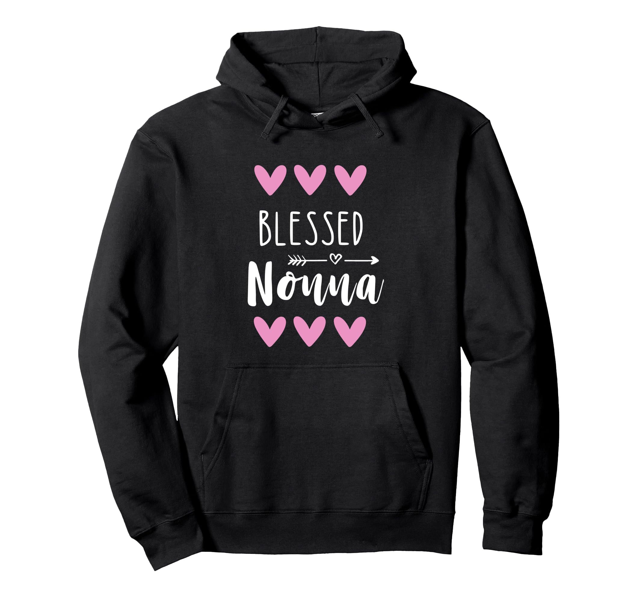 Blessed Nonna Heart Grandmother Italian Grandma Italy Pullover Hoodie