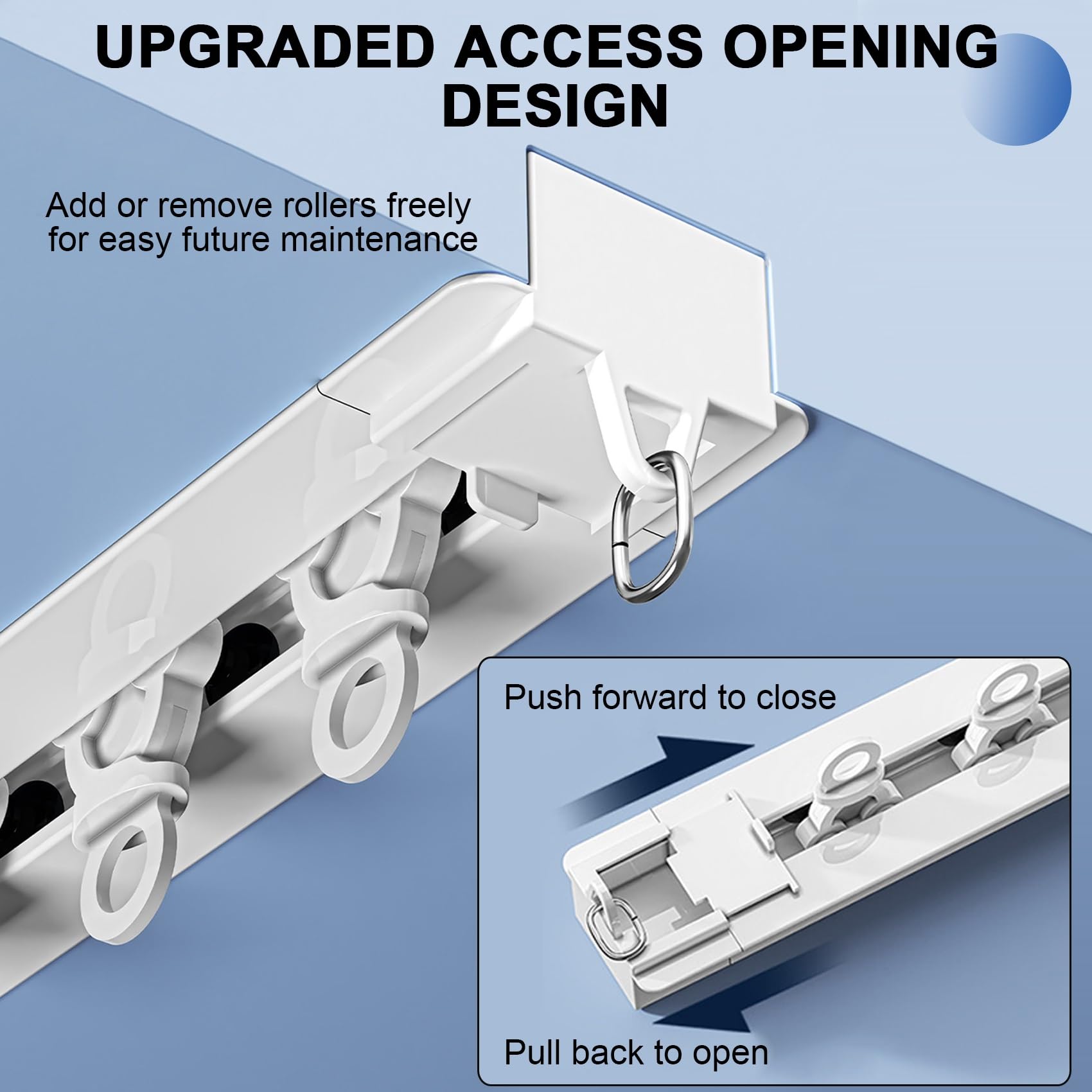 Verdecktes Vorhangschienesystem Robuste Aluminium Decken-Gardinenschiene