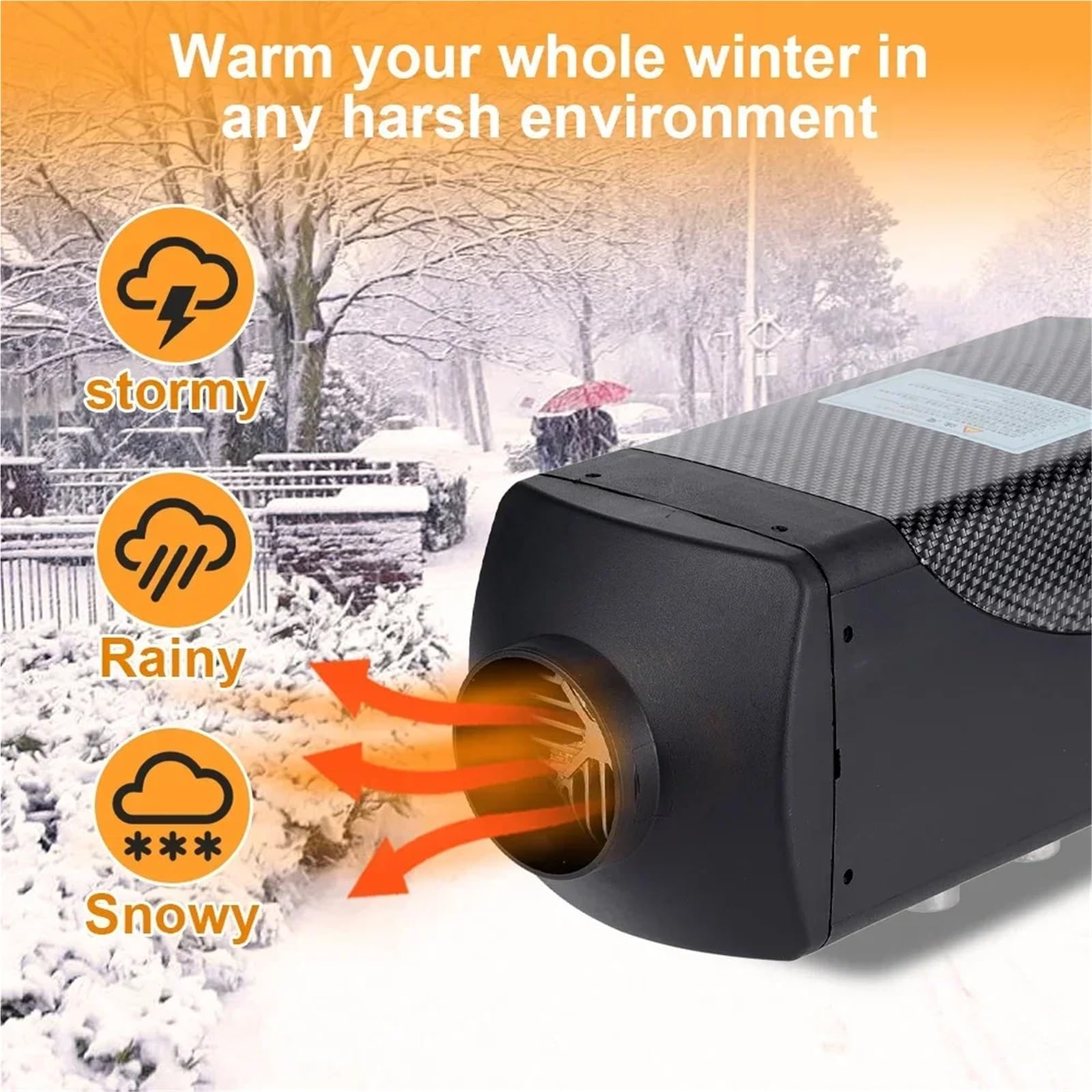 samochodowy Nagrzewnica Ogrzewacz samochodowy 12 V/24 V, 5-8 kW, nagrzewnica powietrza na olej napędowy z tłumikiem, zdalnie sterowany nagrzewnica powietrza(12V 24V)