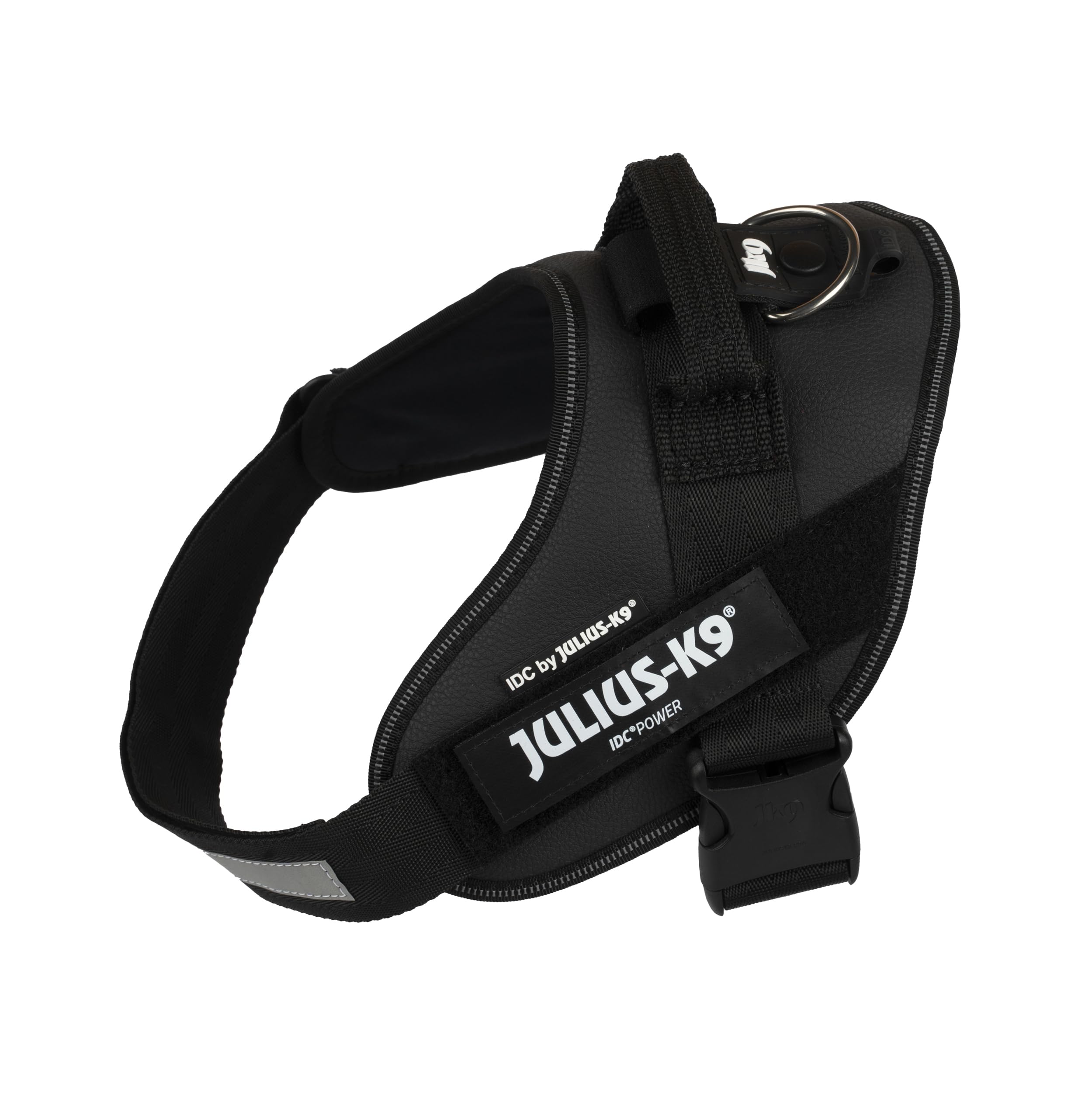 Pettorina IDC Power, Taglia: 0/M, Nero - finta pelle