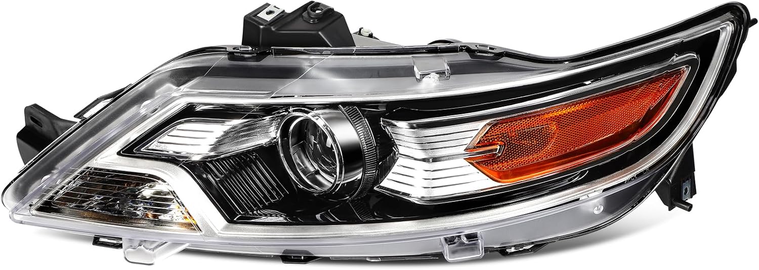 Headlight Assembly Fit 2010-2012 for Ford TAURUS Black Housing Clear Lens Driver Side FO2502280 BG1Z13008B