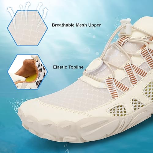 Miniatura 3 de XIHALOOK Zapatos deportivos de senderismo para mujer y hombre de secado rápido para playa caminar kayak surf entrenamiento