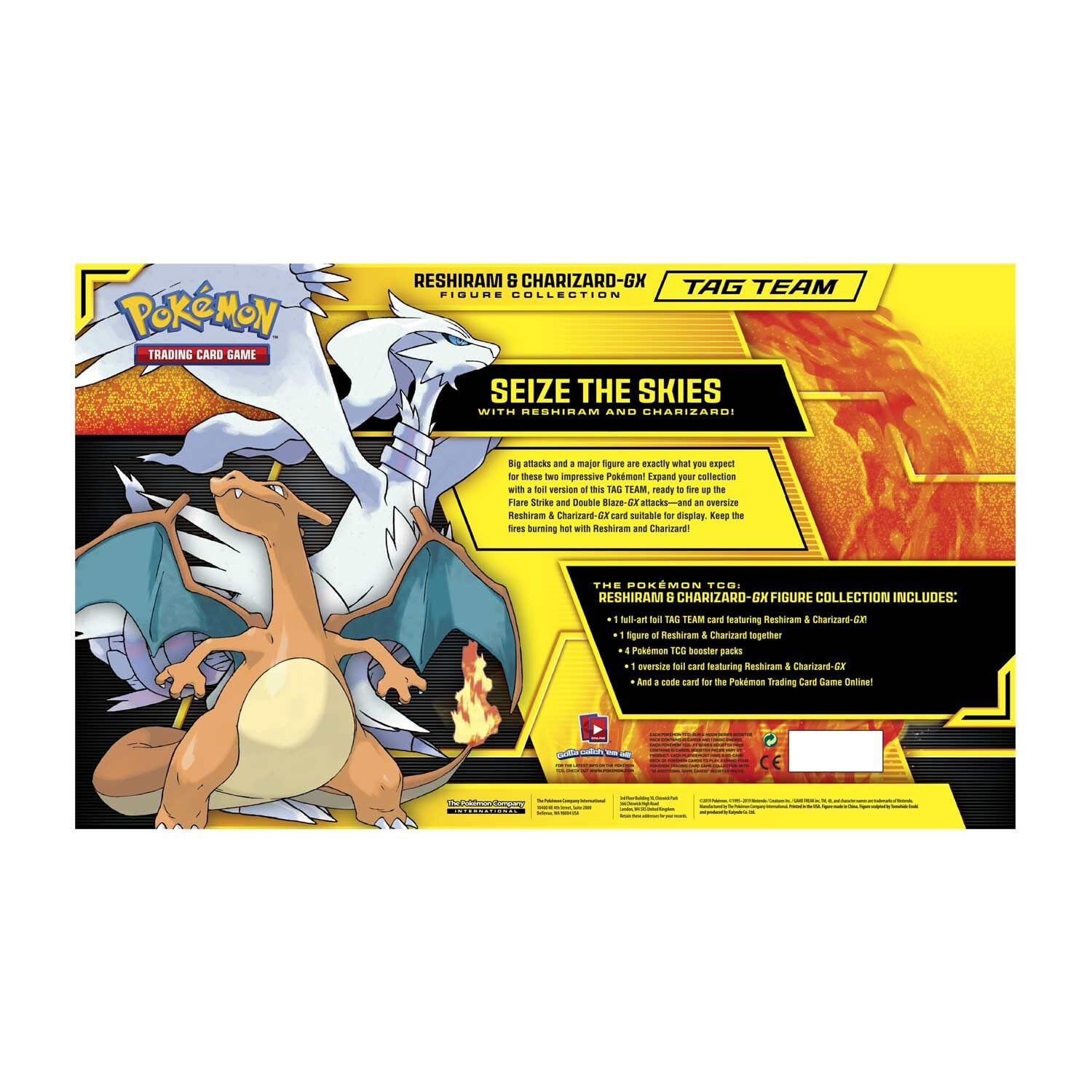 Amazon.com: Pokemon TCG: Reshiram & Charizard-Gx Figure Collection,  Multicolor : Toys & Games