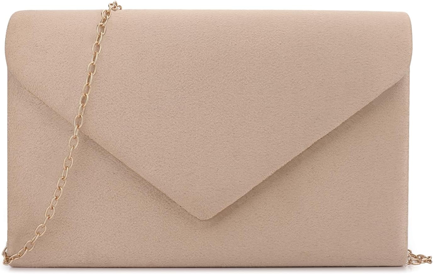 Clutch Purse Evening Bag for Women Evening Wedding Party Velvet Suede Pleated Handbag