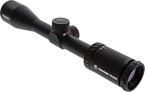 Miniatura 105 de Crimson Trace Brushline Pro Riflescope con construcción sólida ligera, tapas de alcance y paño para lentes para caza, tiro y exteriores