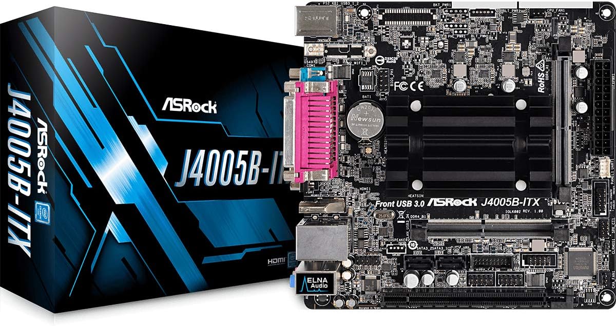 ASRock J4005B-ITX Intel J4005 2.7GHz/DDR4/SATA3/USB3.1/GbE/Mini-ITX Motherboard & CPU Combo