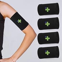 Overt Sensor Armband - Fits All CGM Devices - Kids & Adults - Band [4 Pack] (Black (Pack 4), X-Large)