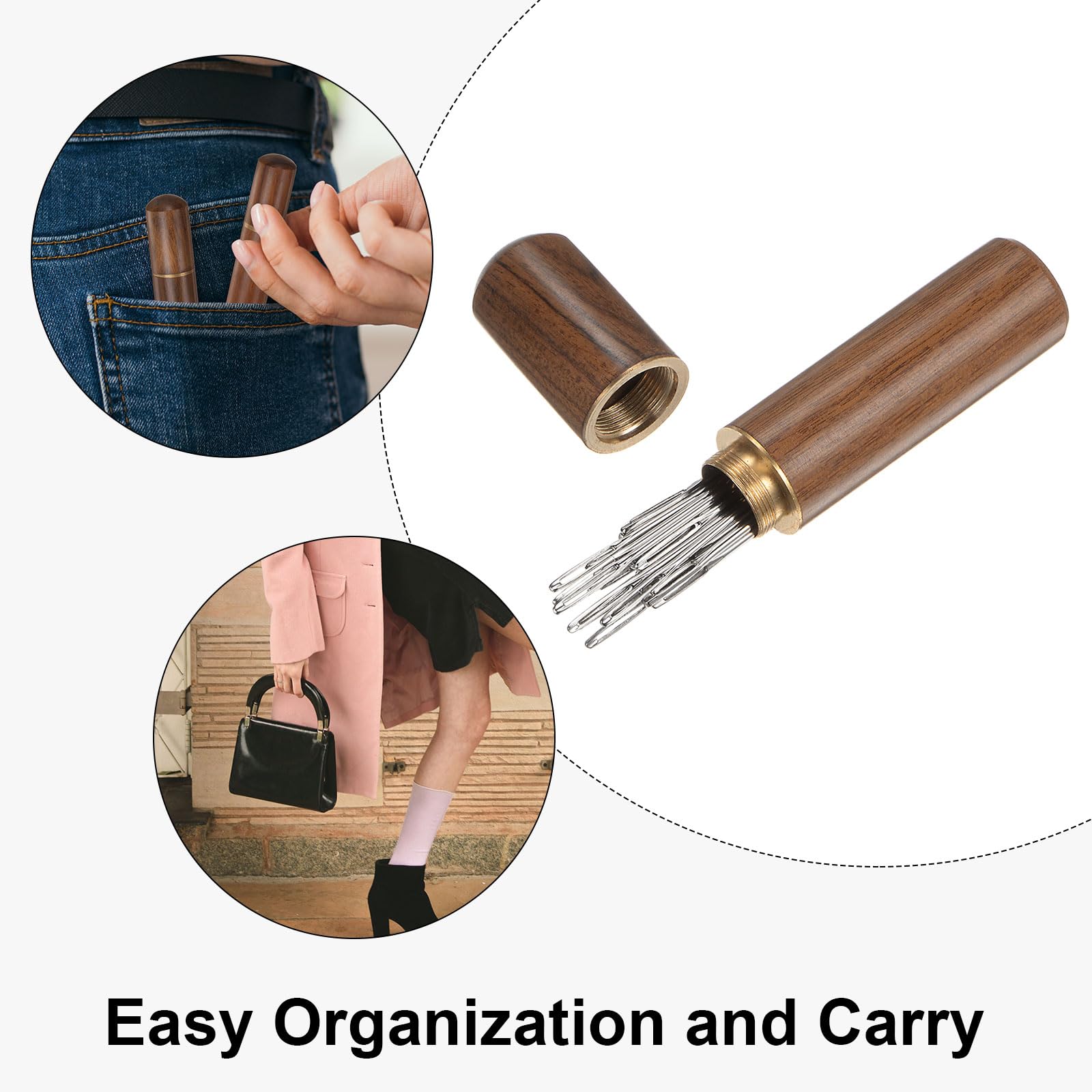 Lot De 2 Aiguilles à Coudre Extra-longues Grand Chas - 15,2 Cm Et 25,4 Cm - Acier Inoxydable, Pour Cuir, Jean, Rembourrage