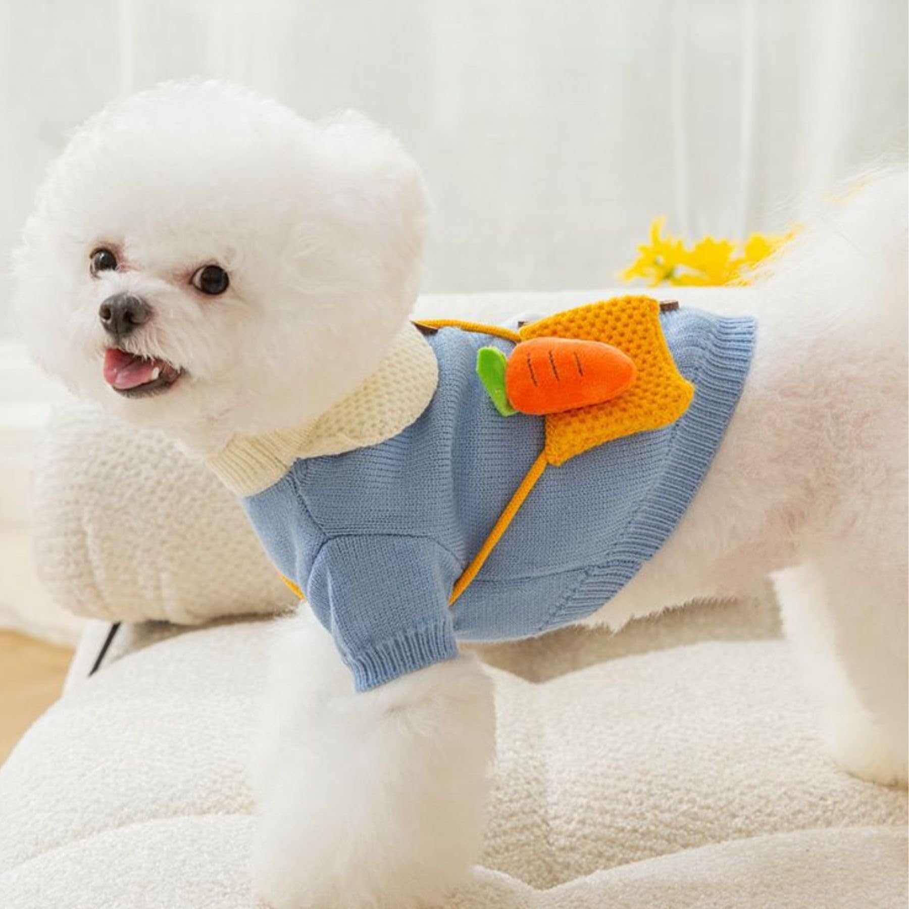 Warm Pet Dress Dogs Sweater Dog Dress for Winter Cute Coat for Small Medium Dog Christmas Soft Puppy Customes Dogs Boy Girl Outfit