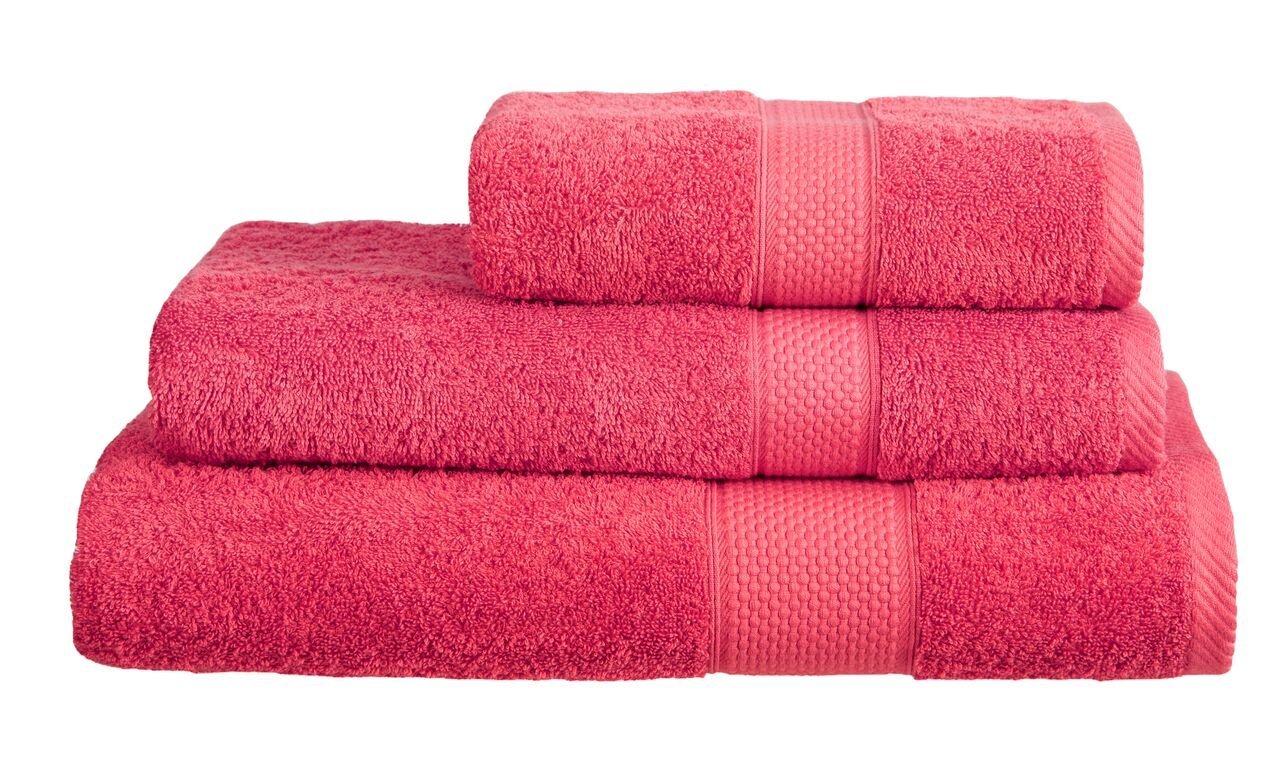 Snugglemore - Turkish Cotton Bath/Hand Towel/Bathroom Towels/Large Sheets/Pack of 2 (Raspberry, Hand Towel x 2)