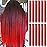 12 PCS Red Hair Extensions Clip in, Colored Party Highlights Extension for Kids Girls Synthetic Hairpiece Straight 22 inch