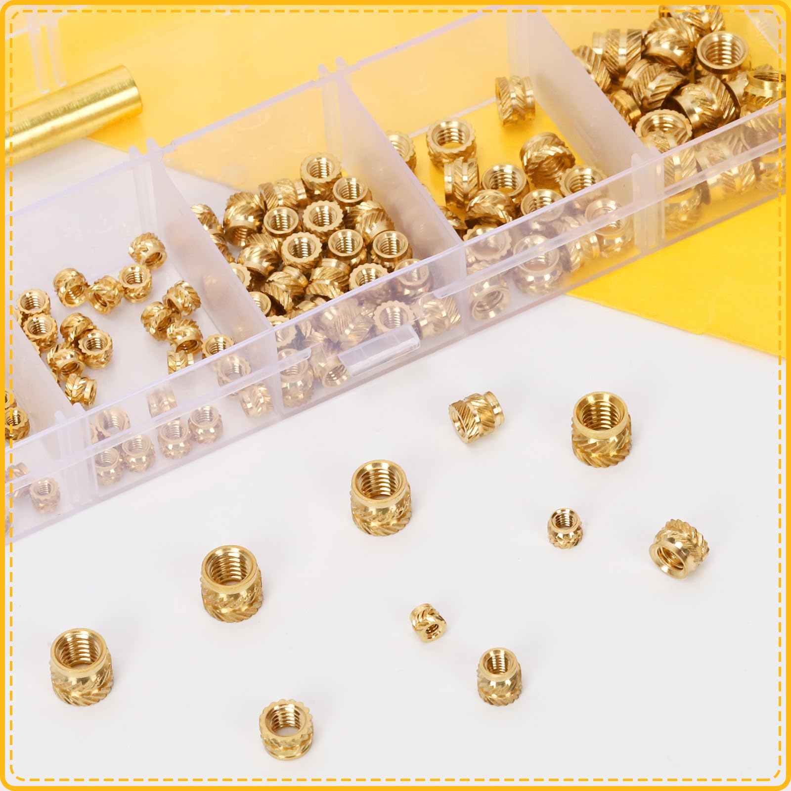 Mardatt 138PCS Brass Threaded Inserts with Heat Set Insert Tips Set - Image 4