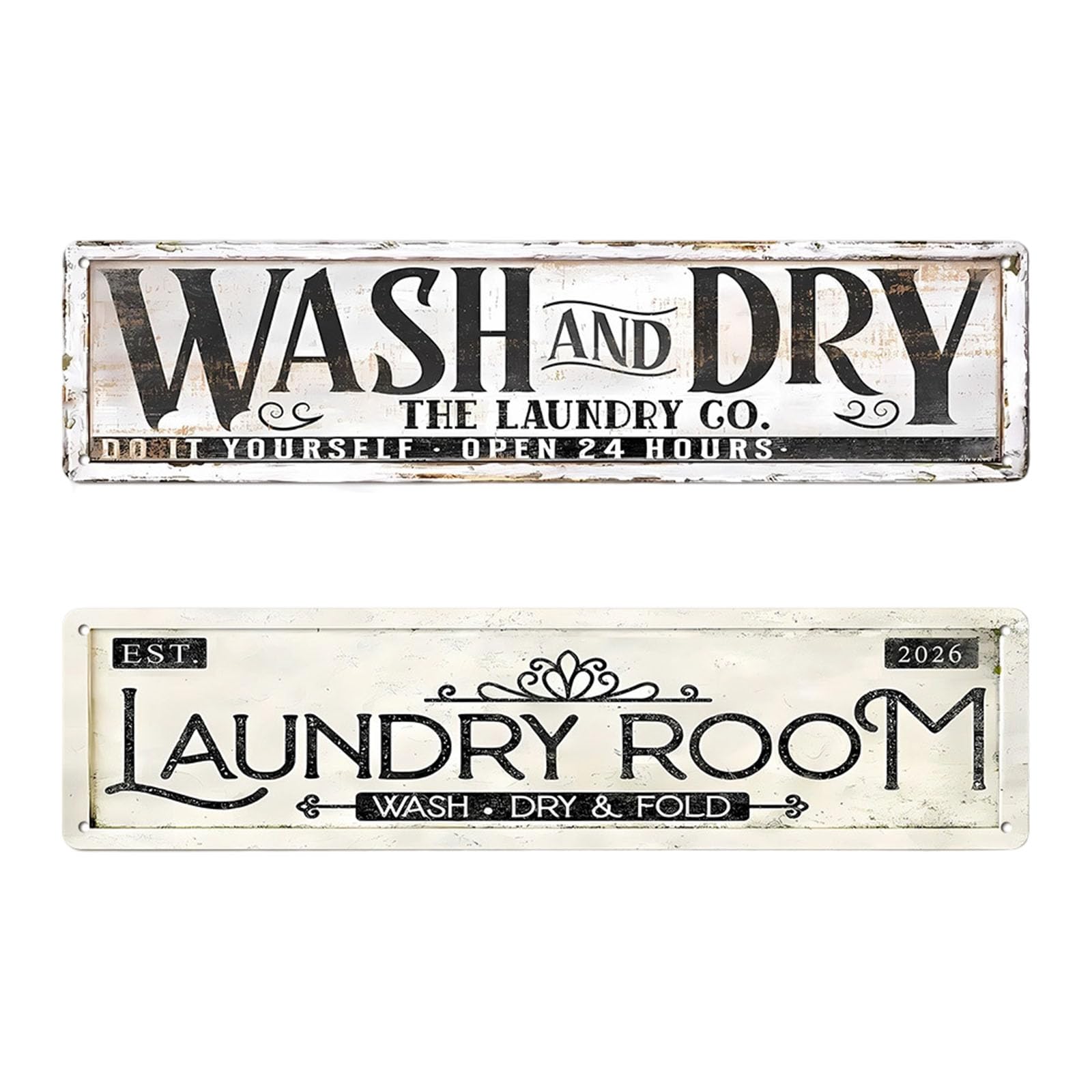 Shntig Old Fashioned US Styles Metal Wall Art Decors Bucolic Tin Sign for Living Room Bedroom Kitchen Home Decoration 40X10Cm Rural Tin Signs Decors