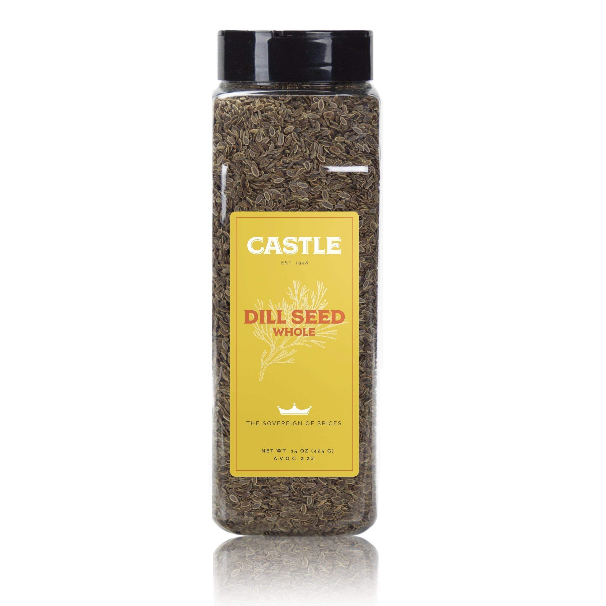 Castle Foods | DILL SEED WHOLE, 15 oz Premium Restaurant Quality