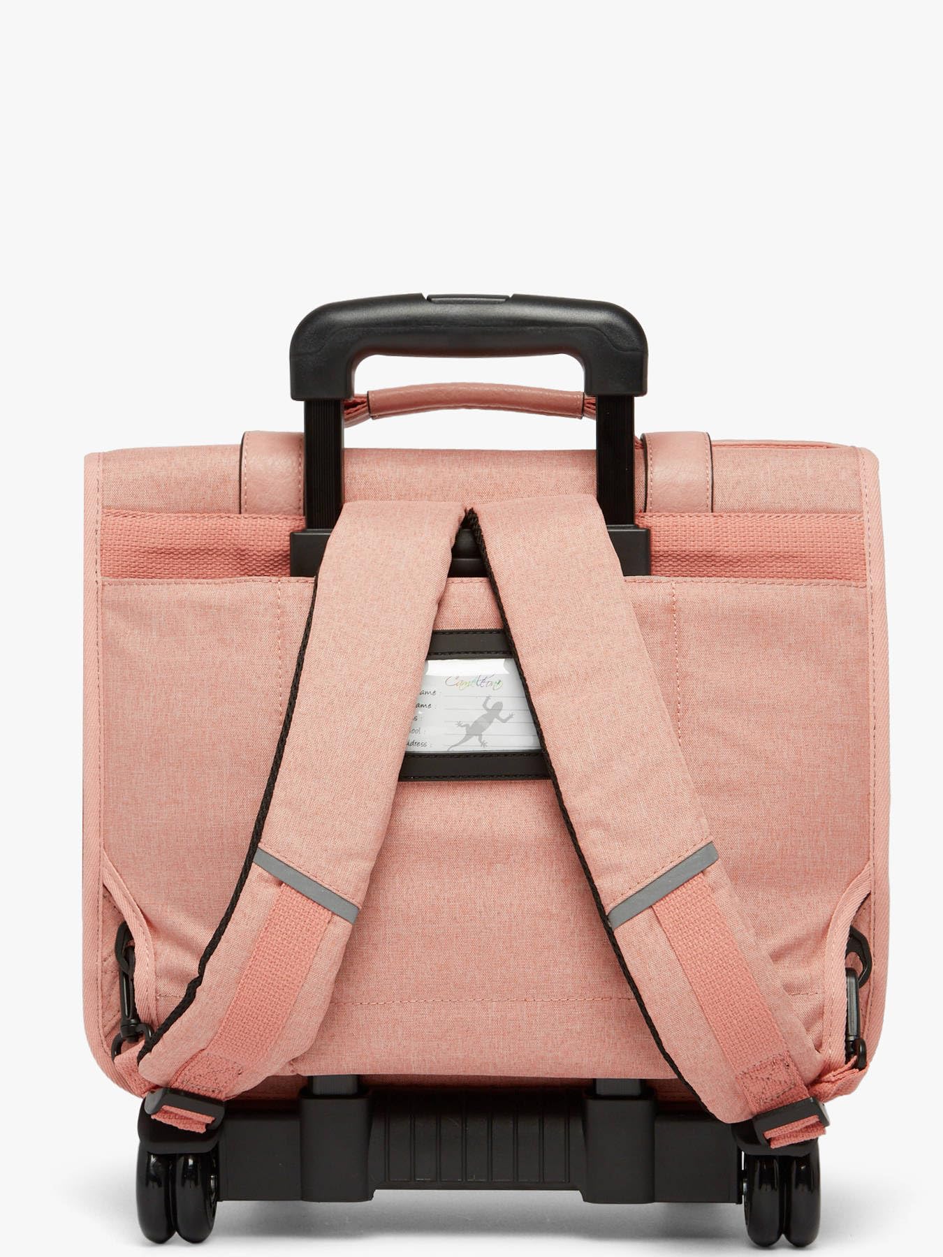 Cameleon Cartable à roulettes Rose 38cm Vintage avec 2 compartiments - Idéal pour l'école primaire et la rentrée scolaire en CP, CE1 et CE2 pour fille et garçon