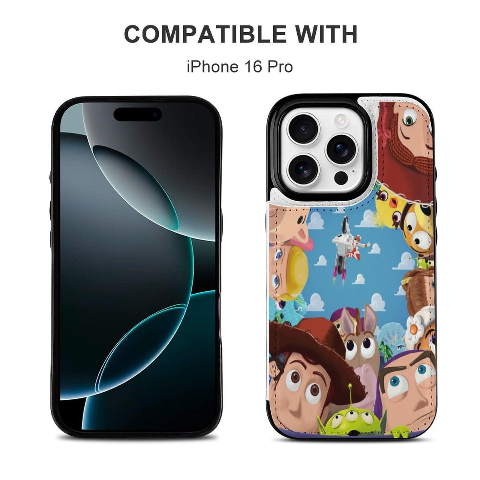 Amazon.co.jp: iPhone16Proケース 手帳型 トイストーリー PUレザー