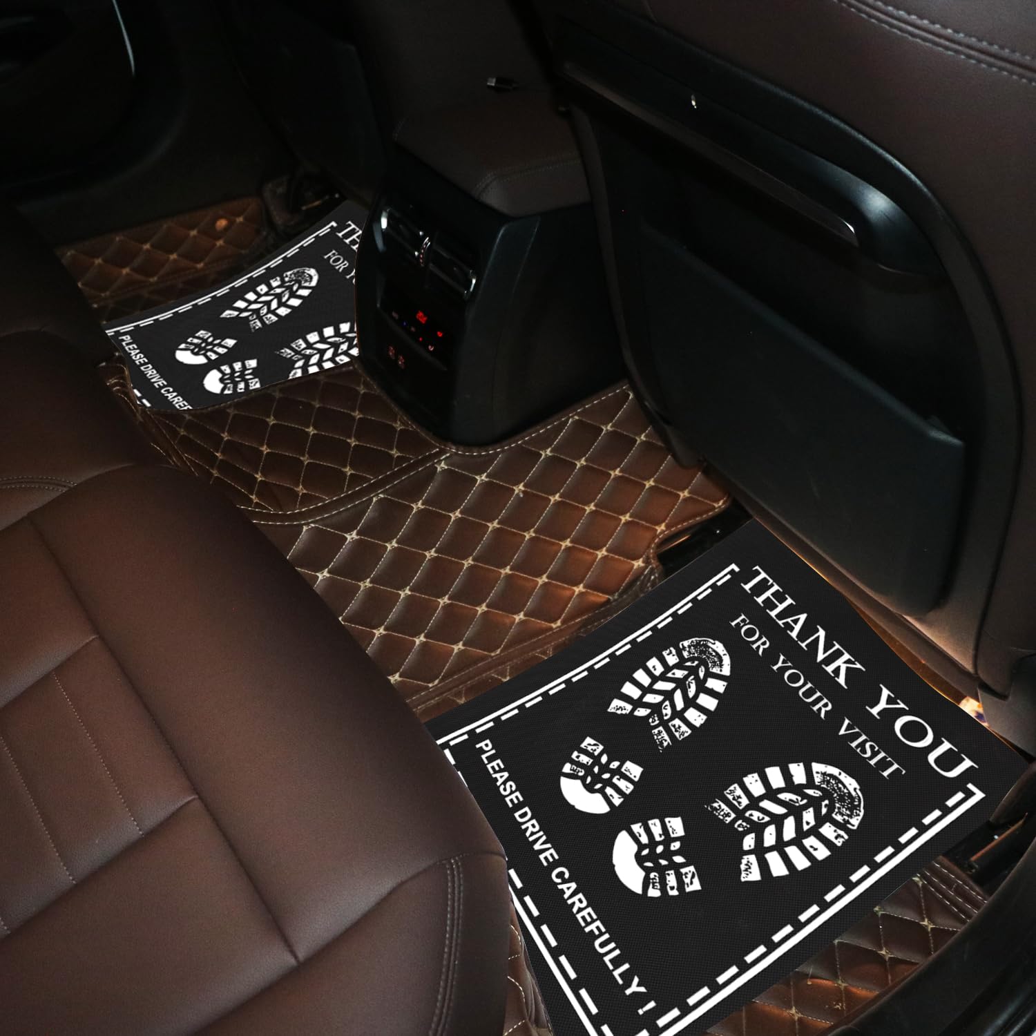 RUENXG Disposable Floor Mats for Car 30Pcs Disposable Car Floor Mat Black Car Floor Mat Protector Portable Vehicle — view 5