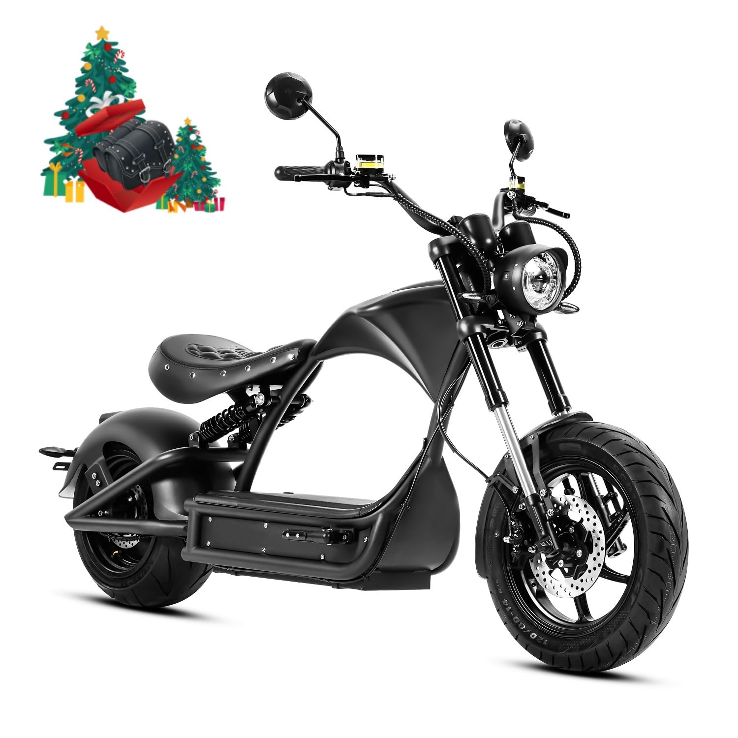 eAhora M1P Pro Electric Motorcycle for Adult, 4000W 50MPH, 55 Mile Range, 60V 42AH Dual Battery Design,Dual Suspension&Dual Hydraulic Brakes (2025 Upgrade)