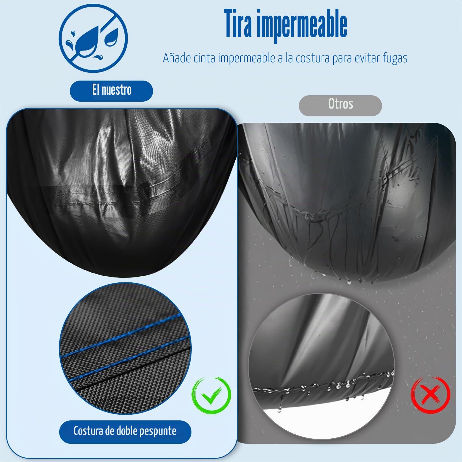 SIRUITON 120x190cm 420D Funda para Silla Colgante Fundas para Columpios Jardín Cocoon Impermeable Funda Mecedora Silla de Columpio de Huevos Silla Flotante Jardin Exterior