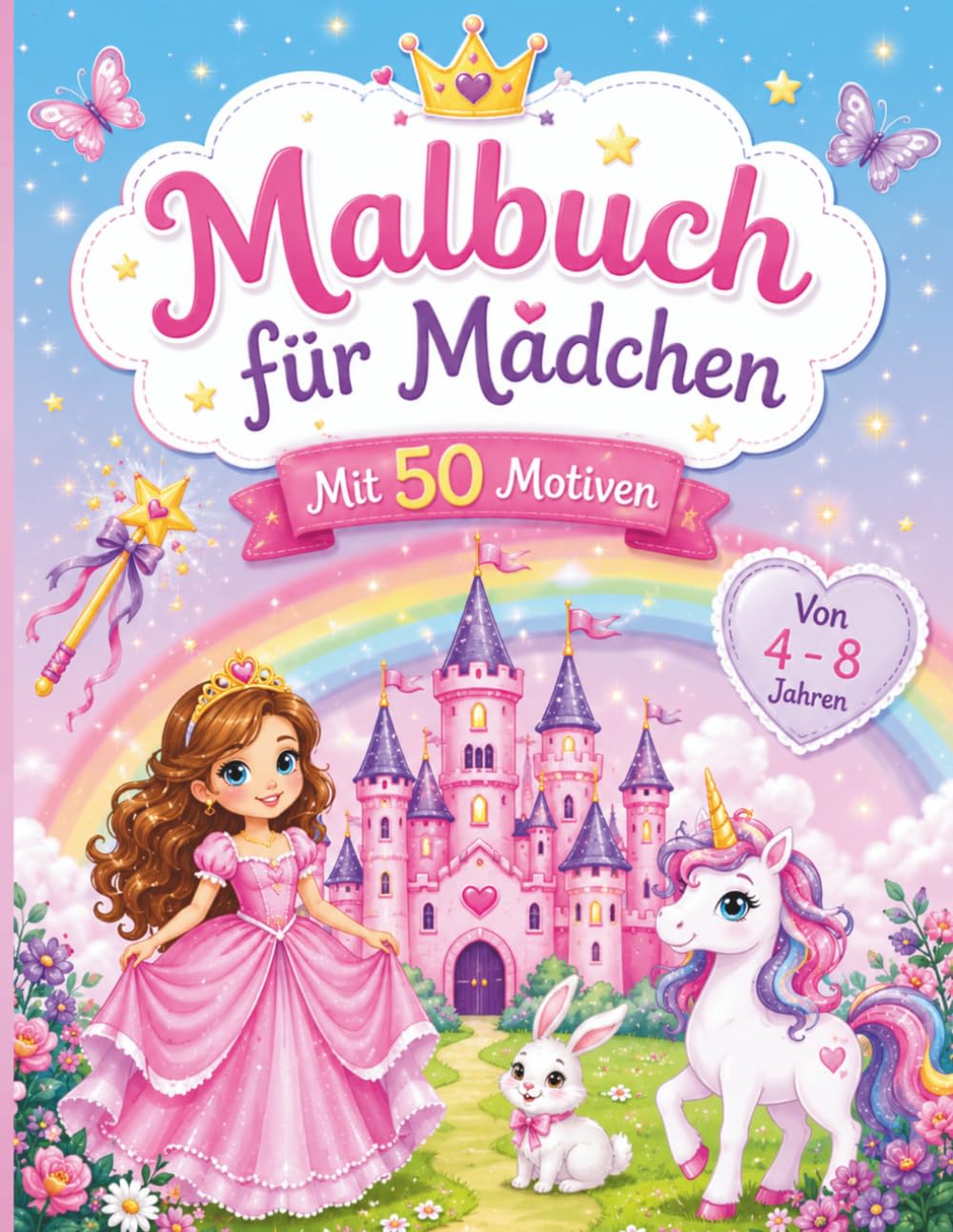 Malbuch: Für Mädchen