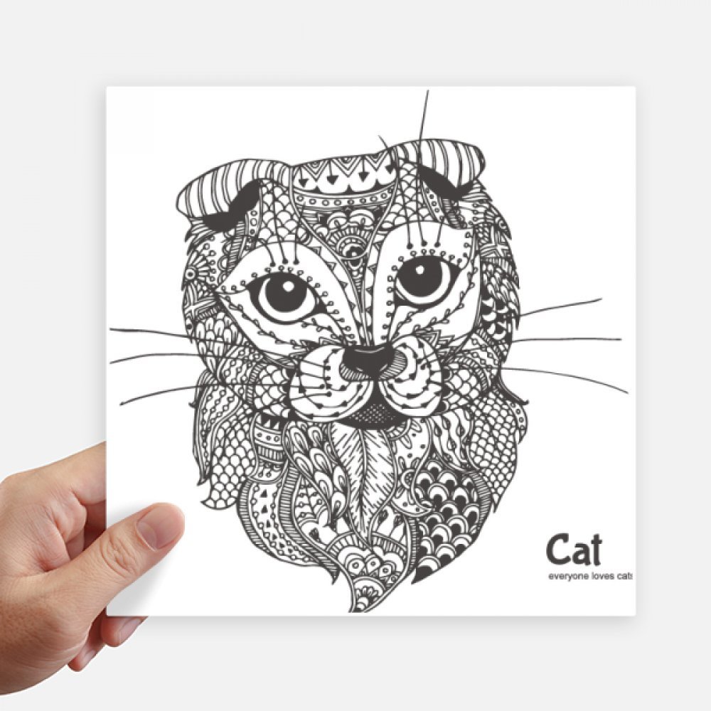 Gato Pintura Humana pegatinas adhesivas para renovar maletas viejas y decorar paredes de hogar