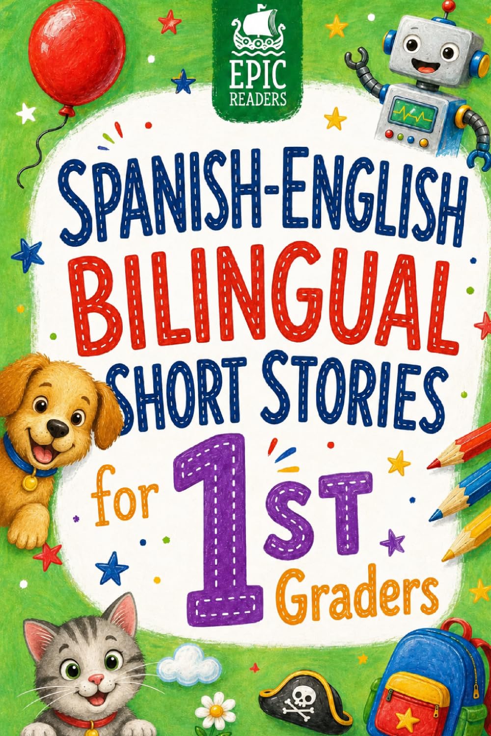 Spanish-English Bilingual Short Stories for Kids: Inspiring 5-Minute Dual Language Stories for First Graders | Build Vocabulary and Confidence with Fun Activities and Comprehension Questions