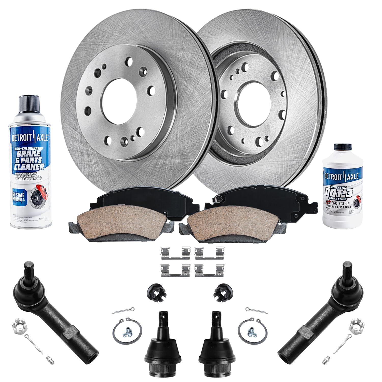 Detroit Axle - Front Brake Kit for 2007-2013 Chevy Silverado 1500