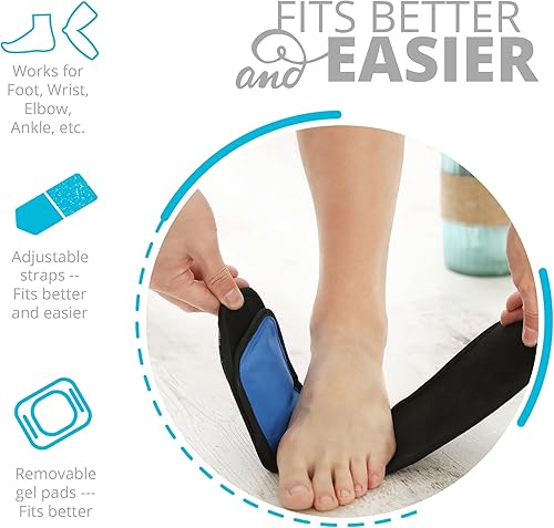 Miniatura 4 de Envoltura de frío y calor, paquete reutilizable de gel para alivio del dolor. Ideal para esguinces, dolor muscular, contusiones, lesiones, etc.