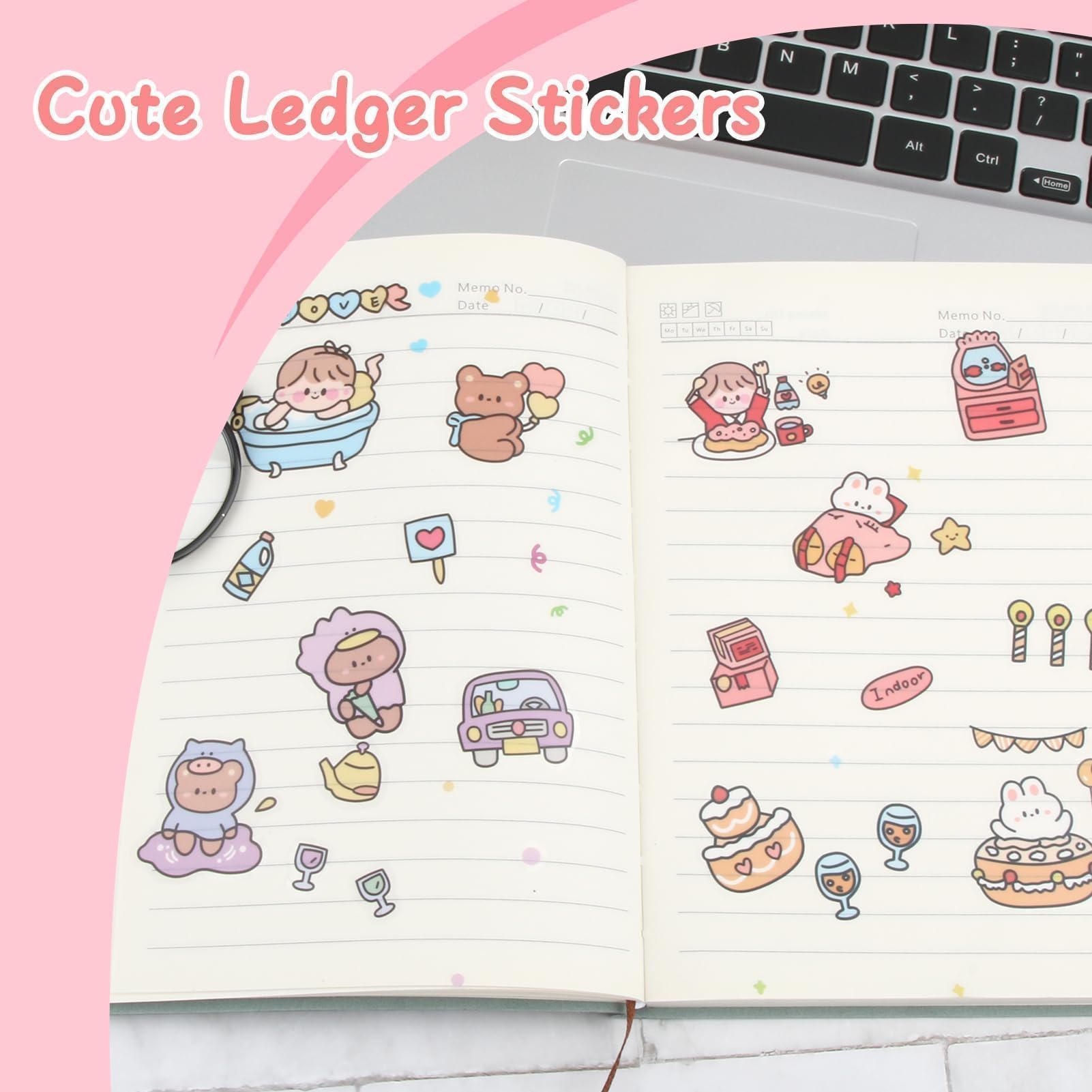 Adesivi Carini 100 Pezzi Stickers Kawaii