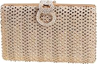 Vista 1 de Dreubea Bolso de mano brillante para mujer con diamantes de imitación