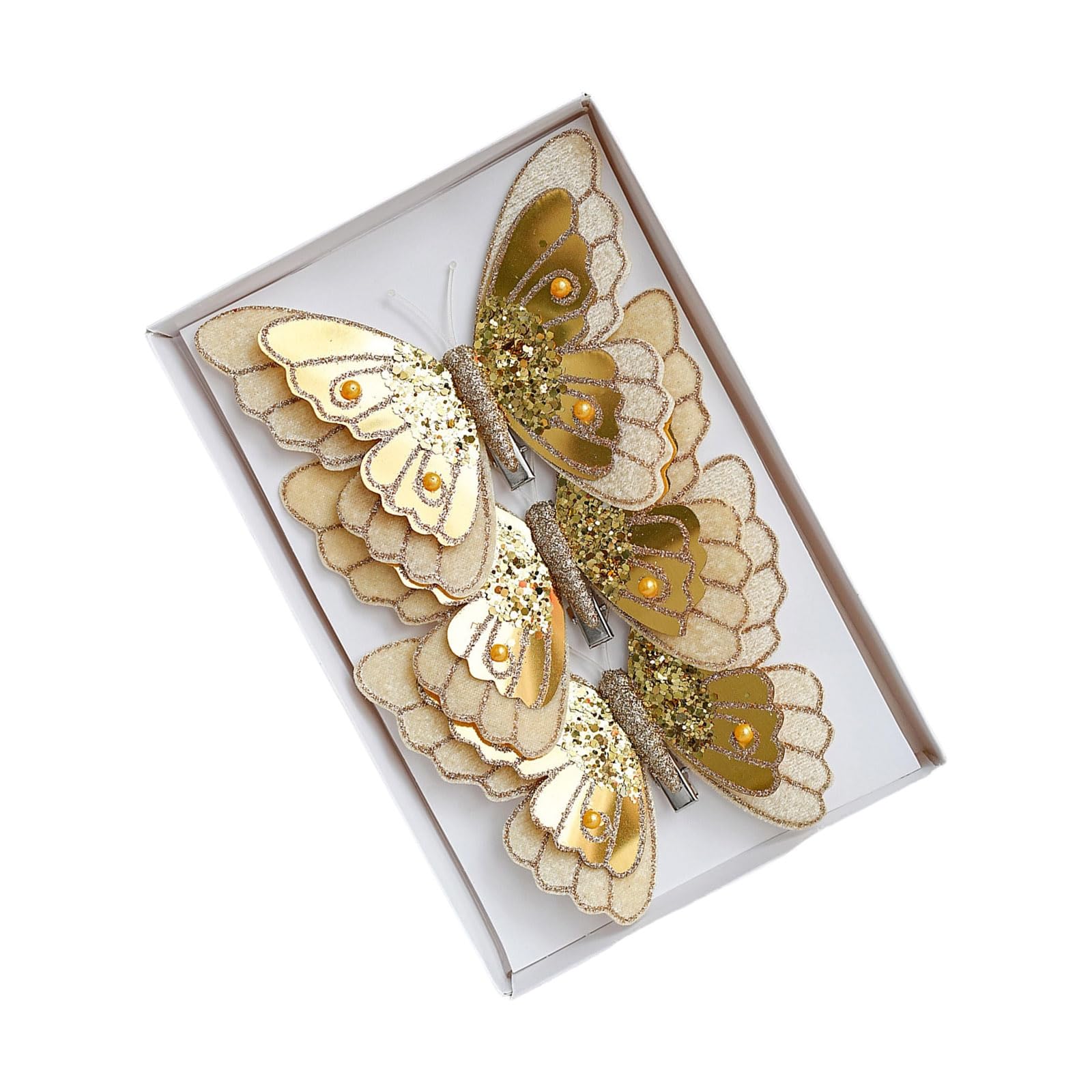 our fave 3 Pieces Sturdy Clip on Butterfly Decorations Portable Multipurpose Celebratory Embellishments for Festive Styling Butterfly Tree Clips