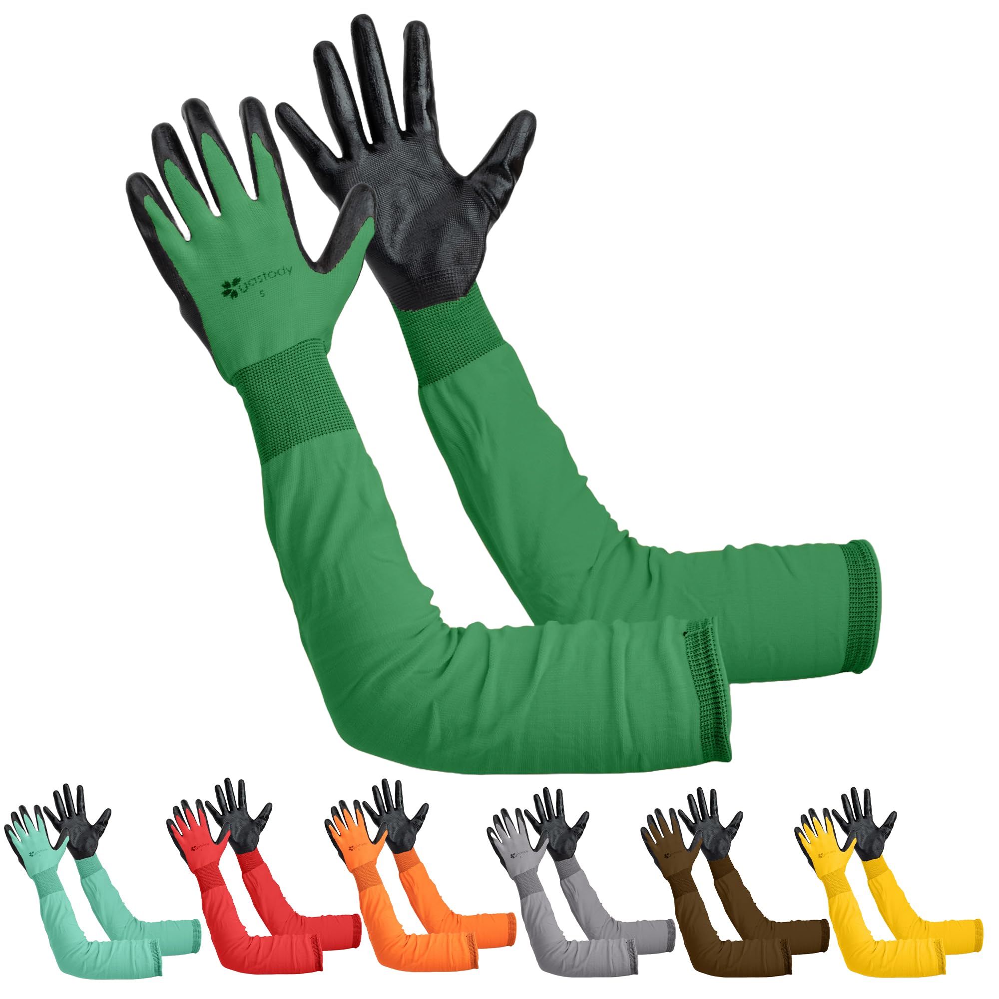 Long Sleeve Gardening Gloves Women and Men - Long Cuff Garden Gloves, Multipurpose Heavy Duty Outdoor and Indoor