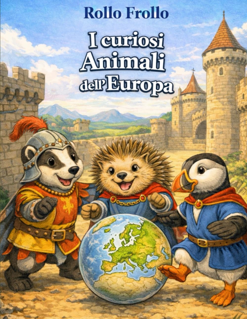 I curiosi animali dell'Europa: Impara curiosità sugli animali europei mentre colori la tua prima enciclopedia (I curiosi animali dei 5 continenti)