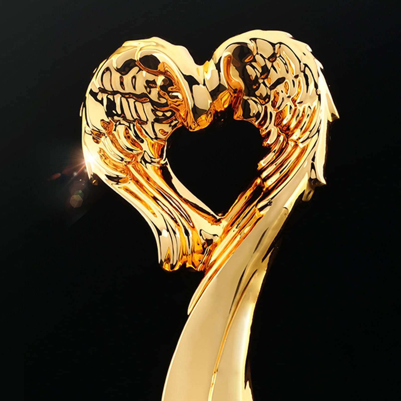 Trophée Ailes d'amour Trophée De Fête De Charité Trophée De Réunion Annuelle Trophée D'excellent Personnel Emballage en Boîte Cadeau Peut Être Gravé