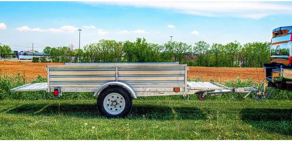 DK2 4.5 ft. x 7.5 ft. Single Axle Hot-Dipped Galvanized Multi-Utility Trailer