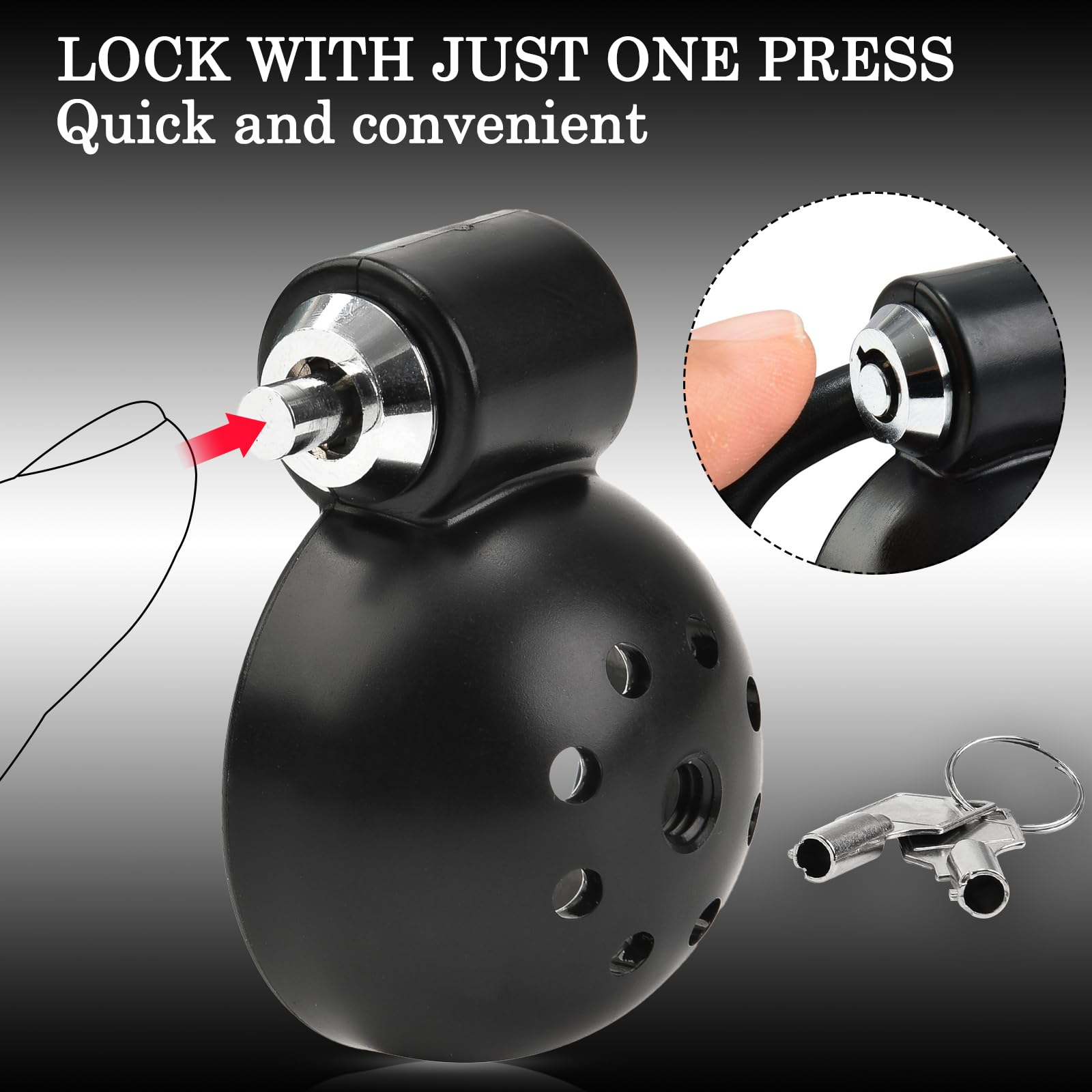 Push-Lock Cage de Chasteté Pénis Hommes Cages de Chasteté,avec 5 Anneaux de Pénis Chasteté Arc,Flat Chastity Cage Male Small Cage Chastetée,Ceintures de Chasteté,Toys Homme Kit (Noir，Cage)
