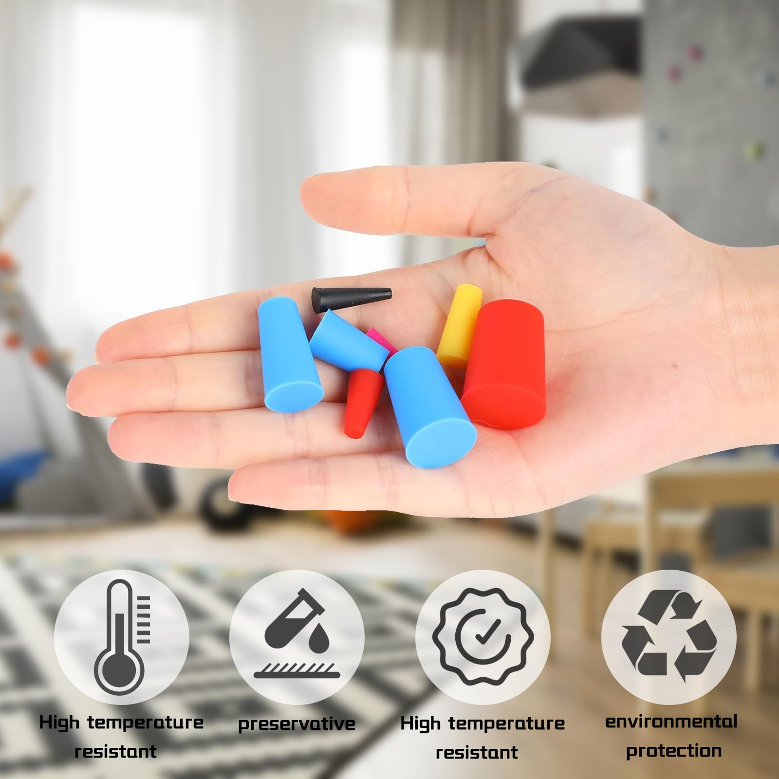 Lot De 100 Bouchons En Caoutchouc De Silicone, Bouchon Conique De 8 Lot De 100 Bouchons En Caoutchouc De Silicone, Bouchon Conique De 8
