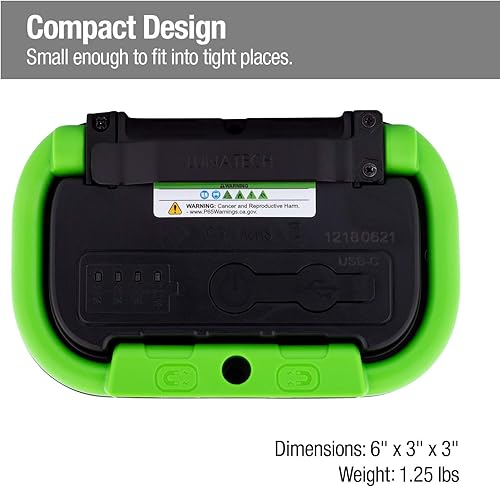 Miniatura 2 de Luna Tech, luz de campo Sportsman, 1000 lúmenes, impermeable, base magnética giratoria, clip para cinturón, incluye cable de carga USB y adaptador