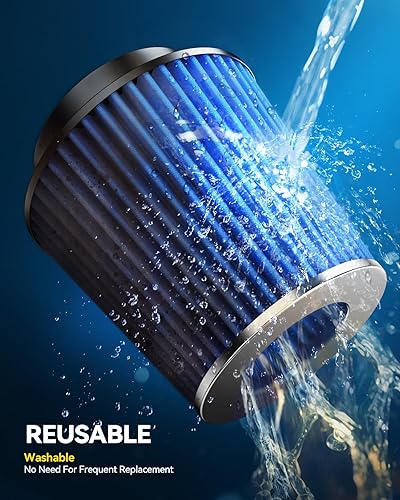 Miniatura 7 de PHILTOP Kit de admisión de aire frío para Ford F150 1997-2003, Expedition 1997-2003, Navigator 1998-1999, F250 1997-1999 (azul) Azul,Rojo -,Rojo y