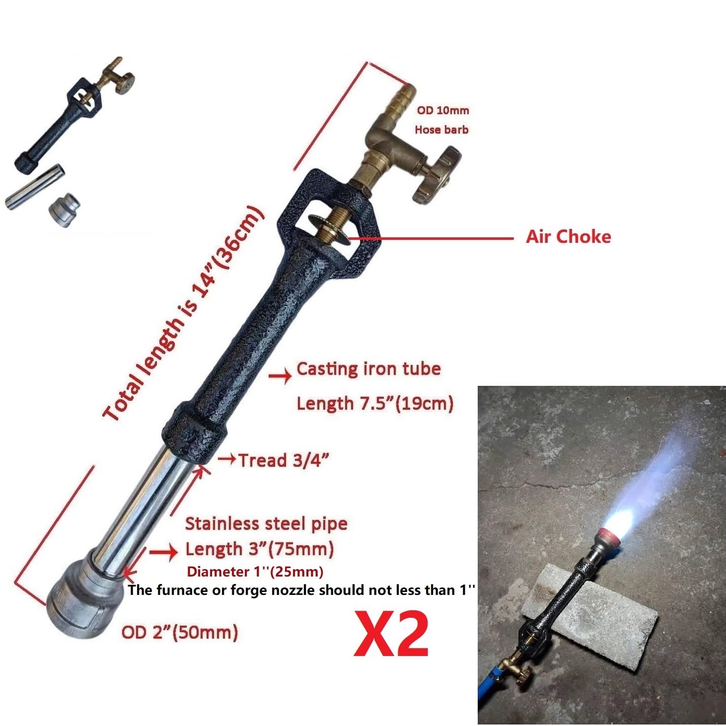 Oceanside BBQ Parts Replacement Main Burner Support Bracket (L or R) for Perfect Flame GSC3318, GSC3318N, Gas Models