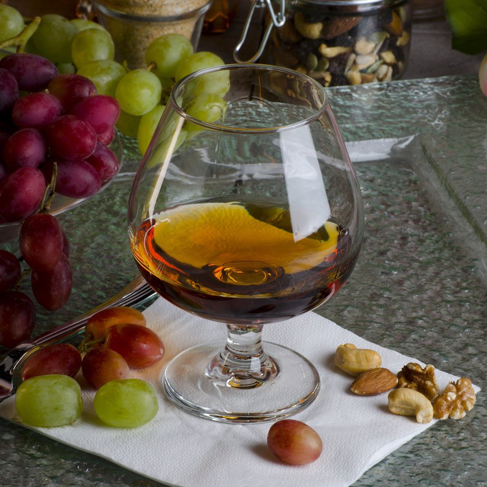 Embassy Libbey 3708 17.5 oz Brandy Glass, SET OF 6 w/HHS Party Picks