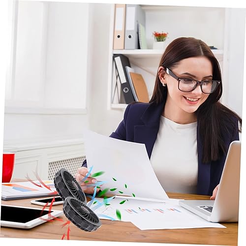 Miniatura 2 de Homoyoyo 1 juego de aire acondicionado ventilador USB mini ventilador de refrigeración ventilador portátil ventilador de refrigeración chaleco