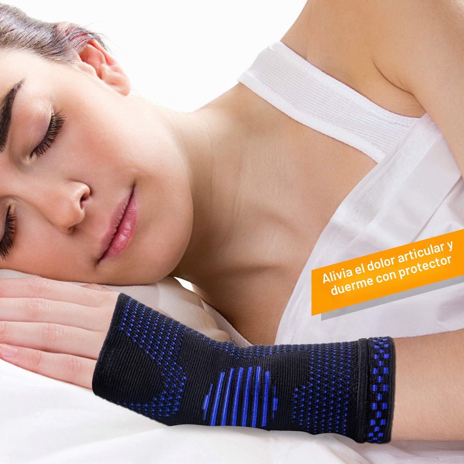 ABYON Muñequeras 2 Unidades para Mano Izquierda y Derecha, Mangas de Compresión para el Túnel Carpiano y Alivio del Dolor de Muñeca, Tendinitis, Artritis, Deportes, Escritura