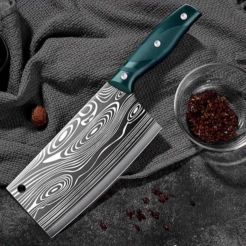 Meat Cleaver,Cleaver Knife 7 Inch Kitchen Knife Forged Vegetable Cutter Sharp Stainless Steel Slicing Knife