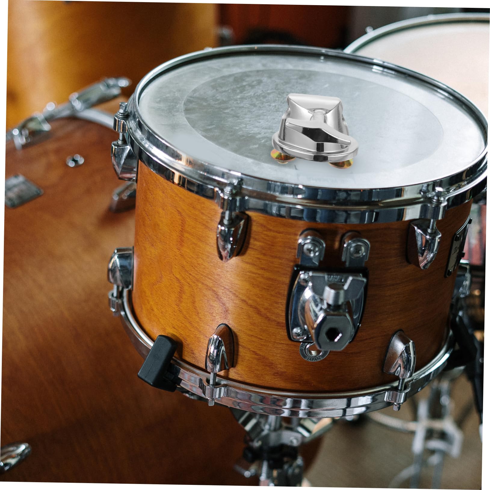 HANABASS Floor Tom Leg Clamp Silver-plated Iron Drum Set Leg Base Instrument Parts